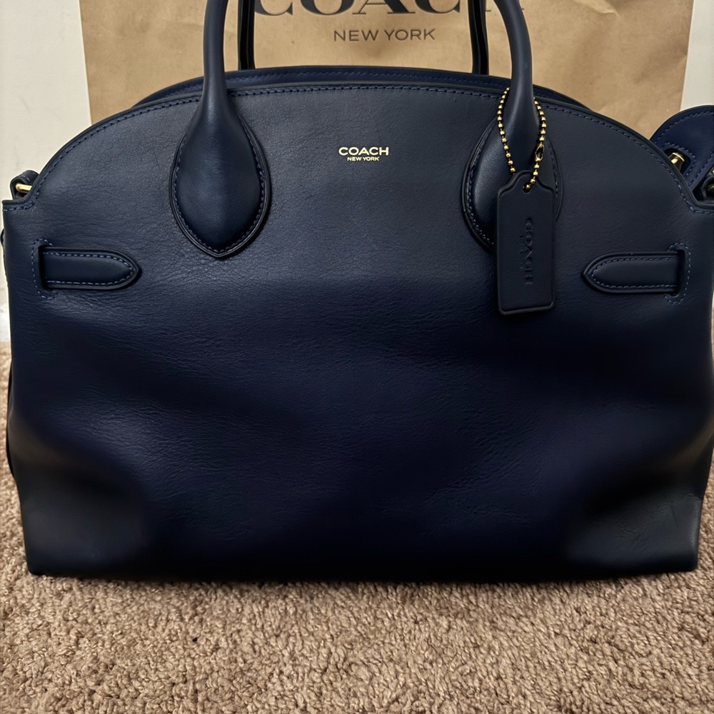 Coach Navy Blue Empire 40 Bag